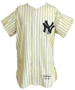 1955 Gil McDougald New York Yankees Game-Used Home Flannel Jersey