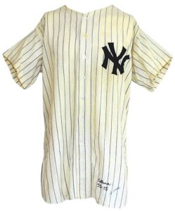 1955 Joe Collins New York Yankees Game-Used & Autographed Home Flannel Jersey