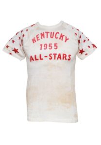 1955 Johnny Cox Kentucky All-Star Game-Used Durene Jersey