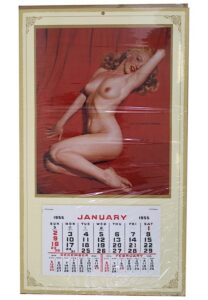 1955 Marilyn Monroe Posing Nude Calendar