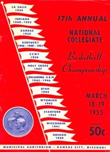 1955 NCAA Tournament Program With Bill Russell