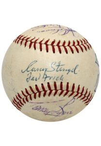 1955 New York Yankees Team-Signed Baseball