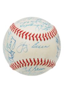 1955 New York Yankees Team Signed Baseball