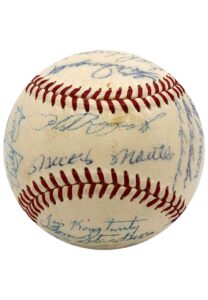 1955 NY Yankees Team-Signed OAL Baseball