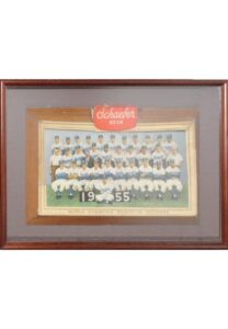 1955 Schaefer Beer Brooklyn Dodgers Display