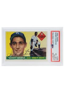 1955 Topps Sandy Koufax Autographed Rookie Card #123