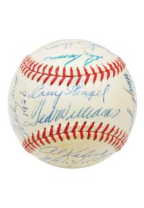 1956 American League All-Stars Multi-Signed Ball