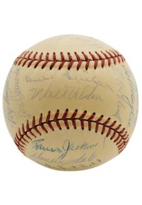 1956 Brooklyn Dodgers Team Signed ONL Baseball