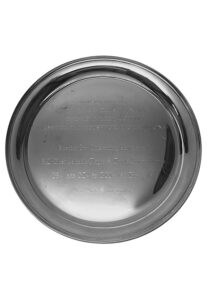 1956 Mickey Mantle MVP Triple Crown Sterling Silver Presentation Tray