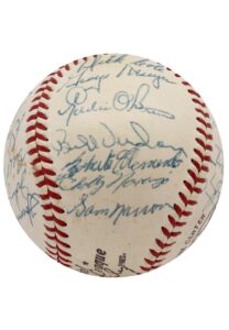 1956 Pittsburgh Pirates Team-Signed ONL Baseball With Clemente