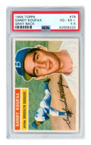 1956 Topps Sandy Koufax #79