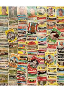 1957, 58 & 59 Topps Baseball Near Complete Sets