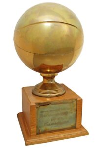 1957-58 Minneapolis Lakers “MVP” Trophy Presented to George Mikan