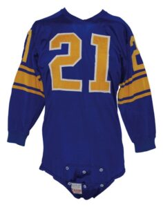 1957 Alex Bravo / 1959 Eddie Meador Los Angeles Rams Game Used Home Jersey