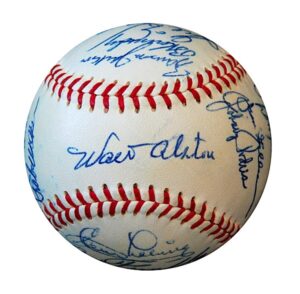 1957 Brooklyn Dodgers Team Signed Baseball