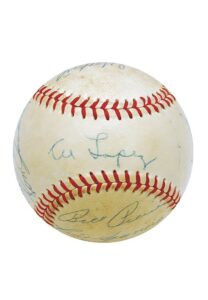 1957 Chicago White Sox Team Autographed Baseball