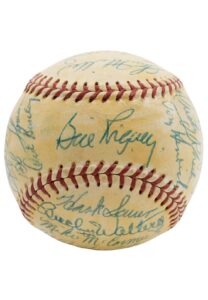 1957 New York Giants Team-Signed ONL Baseball