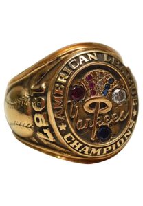 1957 New York Yankees American League Champions Salesman Sample Ring