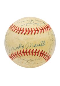 1957 New York Yankees Team-Signed Baseballs