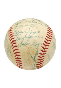 1957 NY Giants Team Autographed Baseball