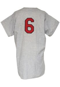 1957 Stan Musial St. Louis Cardinals Game-Used & Autographed Road Flannel Jersey