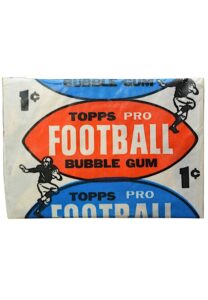 1957 Topps Football One-Cent Wax Bubble Gum Unopened Pack W. Card