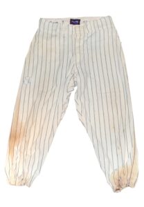 1957 Yogi Berra NY Yankees Game-Used Home Pinstripe Pants with Stirrup Socks