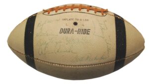 1958 Baltimore Colts NFL Championship Team Autographed Football