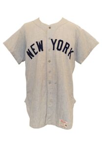 1958 Bill “Moose” Skowron New York Yankees Game-Used Road Flannel Jersey