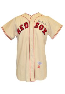 1958 Billy Consolo Boston Red Sox Game-Used & Autographed Home Flannel Jersey