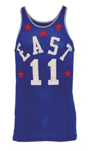 1958 Paul Arizin Eastern Conference Game-Used & Autographed All-Star Jersey