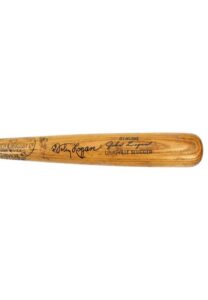 1959-60 Johnny Logan Milwaukee Braves Game-Used & Autographed Bat