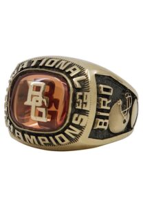 1959 Bowling Green Falcons National Championship Ring Presented To Bob Bird