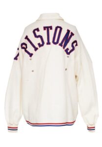 1959 Earl Lloyd Detroit Pistons Worn Warm-Up Fleece Jacket