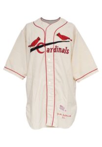 1959 Jack Rothrock St. Louis Cardinals Reunion Worn Home Flannel Uniform