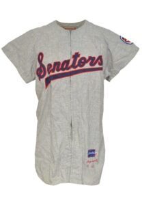 1959 Ken Aspromonte Washington Senators Game-Used Road Flannel Jersey