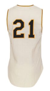 1959 Roberto Clemente Pittsburgh Pirates Game-Used Home Flannel Jersey Vest