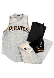 1959 Vern Law Pittsburgh Pirates Game-Used & Signed Road Uniform