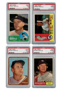 1960-1969 Mickey Mantle Topps Graded Cards