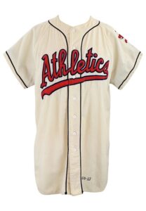 1960 Bill Tuttle Kansas City A’s Game-Used Home Flannel Jersey