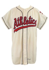 1960 Bill Tuttle Kansas City A’s Game-Used Home Flannel Jersey