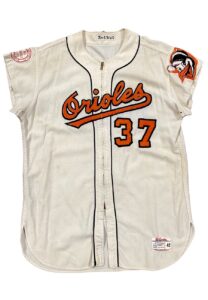 1960 Dave Philley Baltimore Orioles Game-Used Home Flannel Jersey