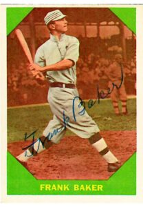 1960 Frank “Home Run” Baker Autographed Fleer “Baseball Greats” Card