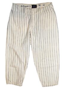 1960 Gil McDougald New York Yankees Game-Used & Autographed Home Pinstripe Flannel Pants