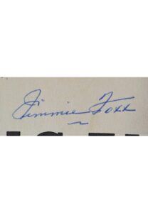 1960 Jimmie Foxx Autographed “Big-Time Baseball” Book