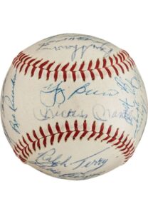 1960 New York Yankees Team Signed Baseball