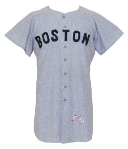 1960 Pete Runnels Boston Red Sox Game-Used Road Flannel Jersey