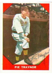 1960 Pie Traynor Autographed Fleer “Baseball Greats” Card