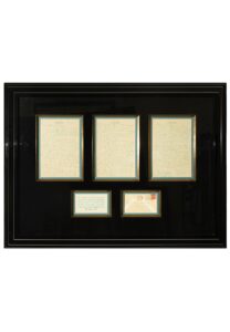 1960 Ty Cobb Handwritten & Signed 3 Page Letter With Interesting Baseball Content Framed