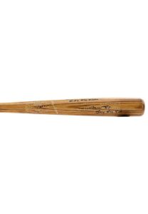 1960 Willie Mays San Francisco Giants Dual-Autographed Professional Model All-Star Game Bat